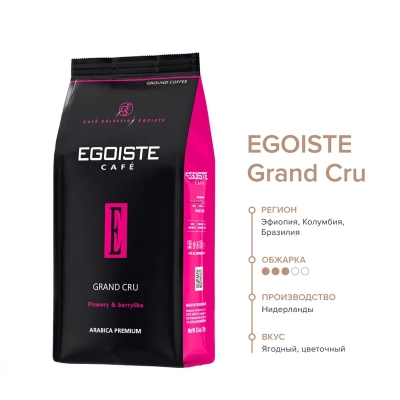 Кофе молотый EGOISTE GRAND CRU 250 гр.