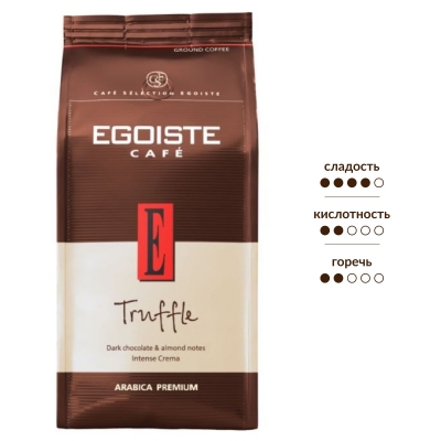 Кофе молотый EGOISTE TRUFFLE Arabica Premium 250 гр.