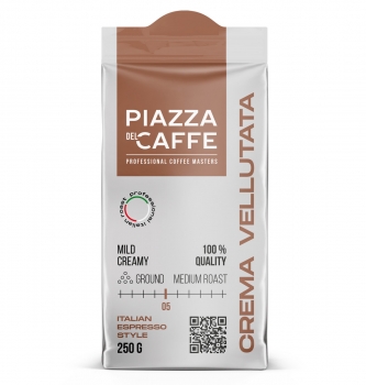 Кофе молотый PIAZZA DEL CAFFE Crema Vellutata 250 гр.