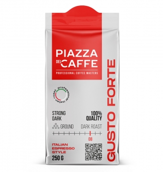 Кофе молотый PIAZZA DEL CAFFE Gusto Forte 250 гр.
