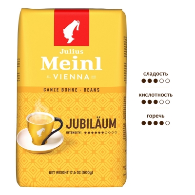 Кофе в зернах JULIUS MEINL Jubilaum 500 гр.