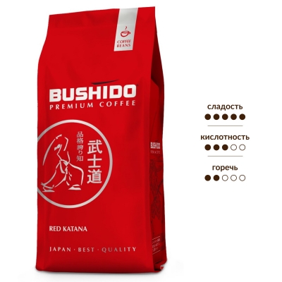 Кофе в зернах BUSHIDO Red Katana 227 гр.
