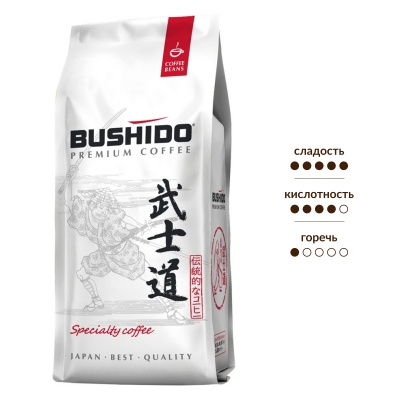 Кофе в зернах BUSHIDO Specialty Coffee Ethiopia Yirgacheffe 227 гр.